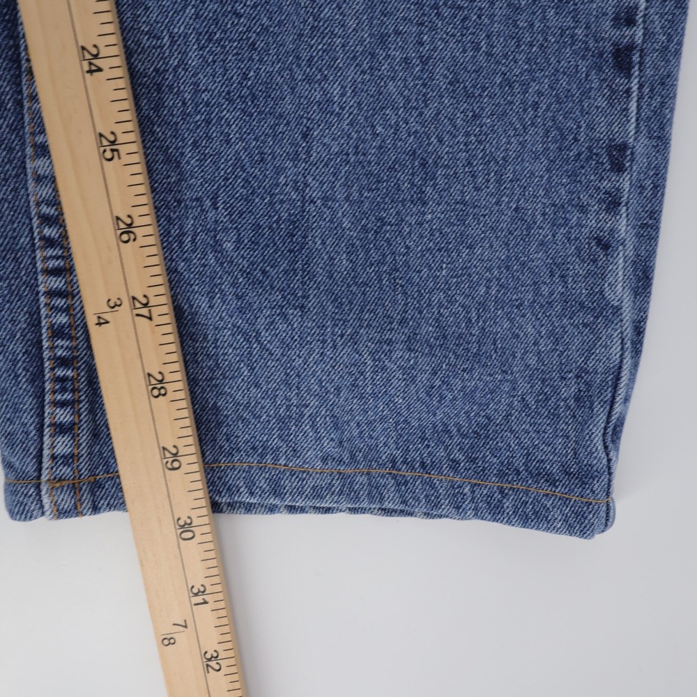 Levi's 505 Regular Fit Jeans Blue Full Length Mens 36x32 (Inseam measures 30") - Picture 6 of 7